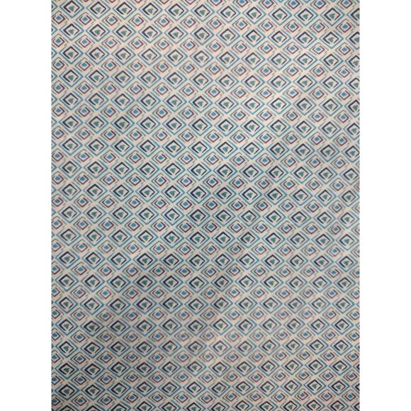 Robert Graham Shirt Men's Sz L Blue White Geometric Flip Cuff Button Long Sleeve - Picture 5 of 10